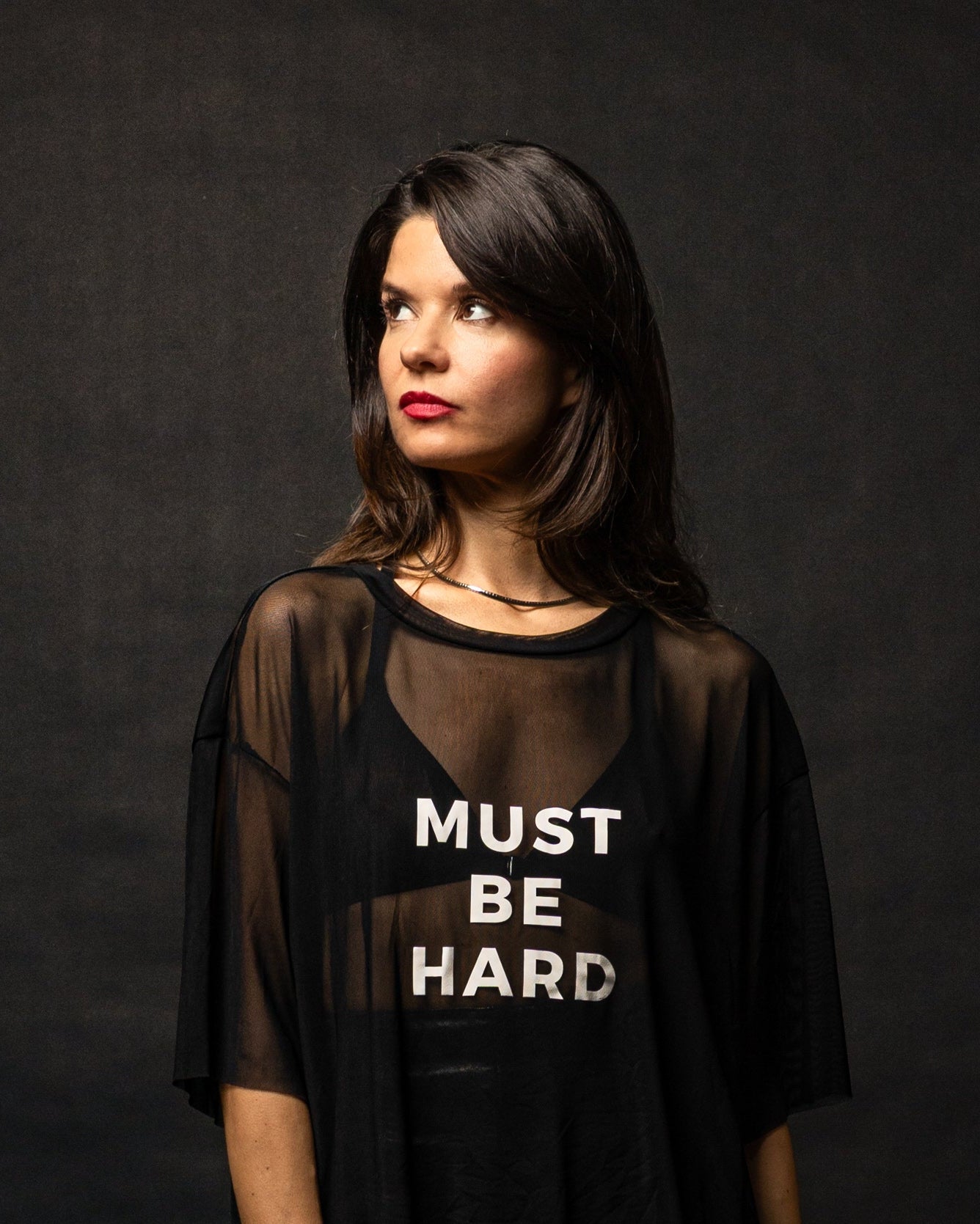 Must Be Hard Mesh Tee